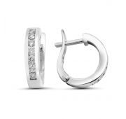 С-1159-02-5,03 Серьги из белого золота с бриллиантами (Au 585)