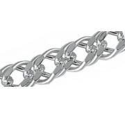 РДр140/65 Цепь двойной ромб из серебра (Серебро 925)