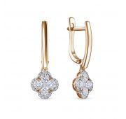21433-151-00-00 Серьги с бриллиантами бренд Vesna (Au 585)