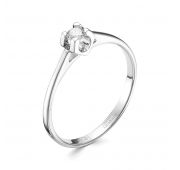 1187-251-00-00 Кольцо помолвочное из белого золота с бриллиантами бренд Vesna (Au 585)