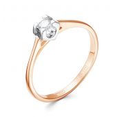 1187-151-00-00 Кольцо помолвочное с бриллиантом бренд Vesna (Au 585)