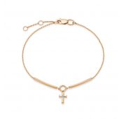 52113-151-00-00 Браслет крест с бриллиантом бренд Vesna (Au 585)