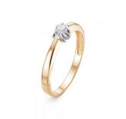 287-1100-1,99 Кольцо помолвочное с бриллиантом бренд Лето (Au 585)