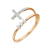 т14201А070 Кольцо золотое крест бренд Karatov (Au 585)