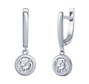 22137-925 Серьги с фианитами (Серебро 925)
