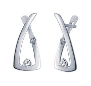 22107-925 Серьги с фианитом (Серебро 925)