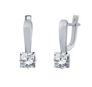 22051-925 Серьги с фианитами (Серебро 925)