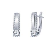 20312-925 Серьги с фианитами (Серебро 925)