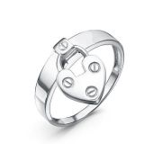 с2104302 Кольцо сердце бренд Delta (Серебро 925)