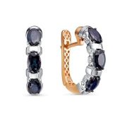 д2201512р-4,62 Серьги с сапфирами бренд Delta (Au 585)