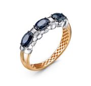 д2101512р-1,98 Кольцо с сапфирами бренд Delta (Au 585)