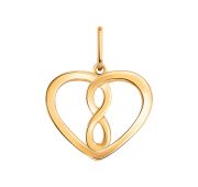 50307 Подвеска сердце (Au 585)