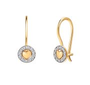 20565 Серьги детские с фианитами (Au 585)