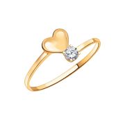 10973 Кольцо сердце (Au 585)