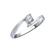 б10055 Кольцо помолвочное из белого золота (Au 585)