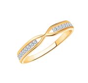10705 Кольцо с фианитами (Au 585)