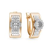 755-2120-5,94 Серьги с бриллиантами бренд Лето (Au 585)