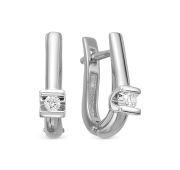 407-2200-3,3 Серьги с бриллиантами бренд Лето (Au 585)