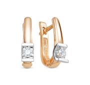 302-2100-3,26 Серьги с бриллиантами бренд Лето (Au 585)