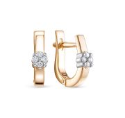 642-2100-2,57 Серьги с бриллиантами бренд Лето (Au 585)