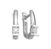 302-2200-3,16 Серьги с бриллиантами бренд Лето (Au 585)