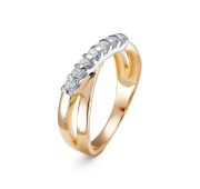 387-1100-3,81 Кольцо дорожка с бриллиантами бренд Лето (Au 585)