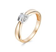 524-1100-2,14 Кольцо помолвочное с бриллиантом бренд Лето (Au 585)