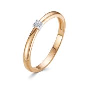 665-1100-1,3 Кольцо помолвочное с бриллиантом бренд Лето (Au 585)
