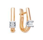 407-2100-3,37 Серьги с бриллиантами бренд Лето (Au 585)