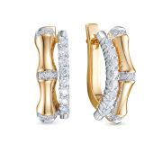 4102-210-4,99 Серьги с бриллиантами бренд Brilliant Style (Au 585)