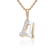 03-3418-Д-401-1111 Подвеска буква бренд Platina (Au 585)