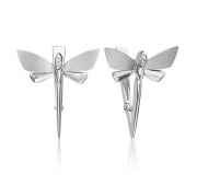 02-4810-00-101-1120-3,92 Серьги стрекоза с бриллиантами бренд Platina (Au 585)