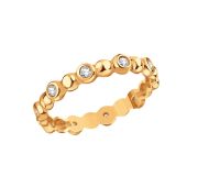 Т10201Б344 Кольцо с фианитами бренд Karatov (Au 585)