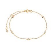 Т107101047 Браслет с фианитами бренд Karatov (Au 585)