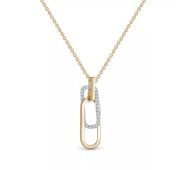 8-769-10-3,95 Колье с бриллиантами бренд Первая Бриллиантовая Компания (Au 585)