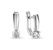 2-209-20-3,51 Серьги с бриллиантами бренд Первая Бриллиантовая Компания (Au 585)