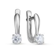 02-1230-2,5 Серьги с бриллиантами (Au 585)