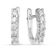 02-2487-3,16 Серьги дорожка с бриллиантами (Au 585)