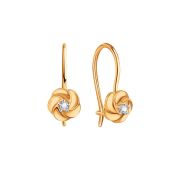 Т14202В205 Серьги детские бренд Karatov  (Au 585)