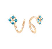 04-62-0167-02 Серьги кафф (Au 585)