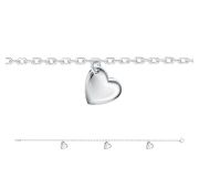 90-08-0381-00 Браслет сердце из серебра (Серебро 925)