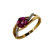 кольцо с рубином