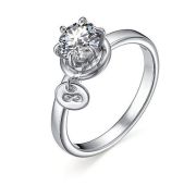 01-3646/00СВ-00 Кольцо помолвочное бренд Алькор (Серебро 925)