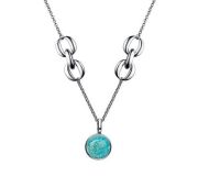 06-2639/0АМ3-00 Колье с амазонитом бренд Алькор (Серебро 925)