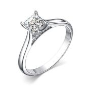 01-3649/00СВ-00 Кольцо с фианитами бренд Алькор (Серебро 925)