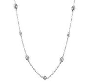 06-3534/00СВ-00 Колье с фианитами бренд Алькор (Серебро 925)