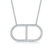 4181-51001-3,03 Колье из белого золота с бриллиантами бренд Brilliant Style (Au 585)