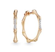 4100-210-5,24 Серьги конго с бриллиантами бренд Brilliant Style (Au 585)