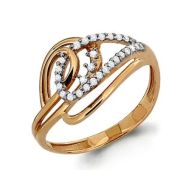 кольцо с фианитами