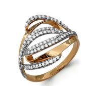 кольцо с фианитами